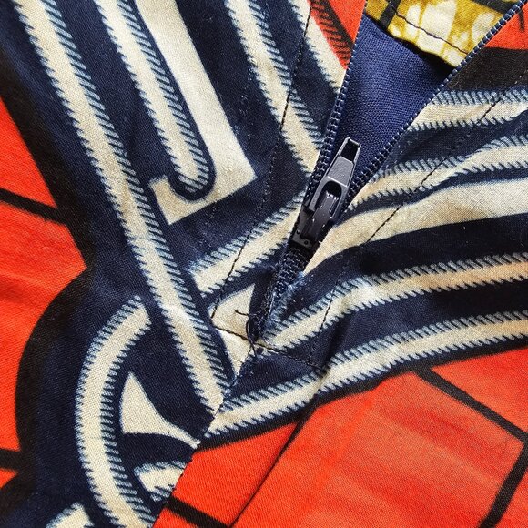 Unique Elegant Handmade African Print Fishtail Maxi Skirt, S (please, read) - Picture 8 of 8